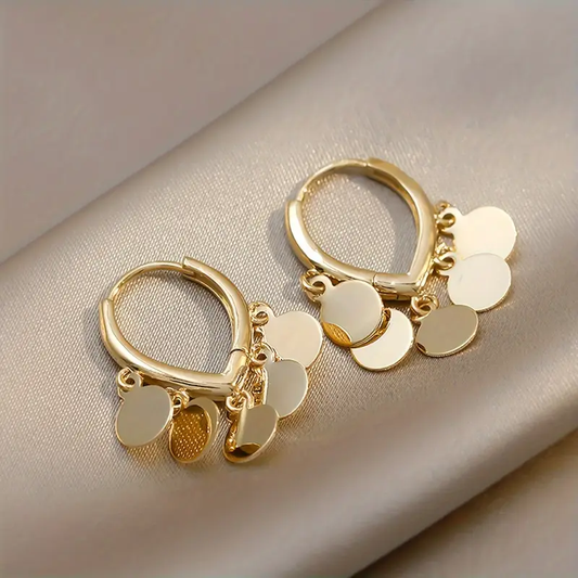 Golden Beads Earrings