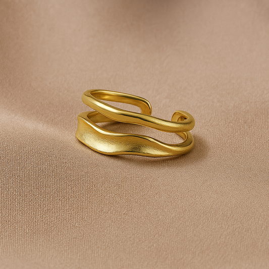 Wavy Gold Ring