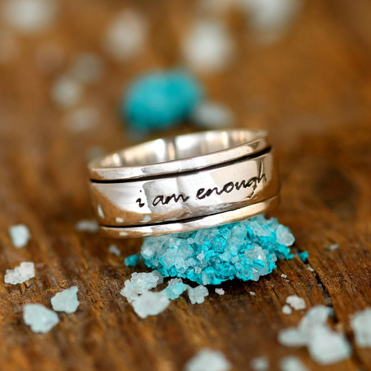 Silver Motivational Sign Ring