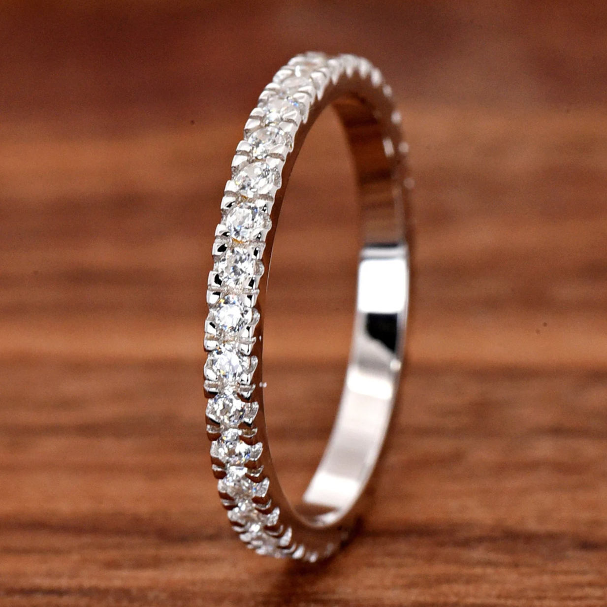 Bright Fine Silvered Ring