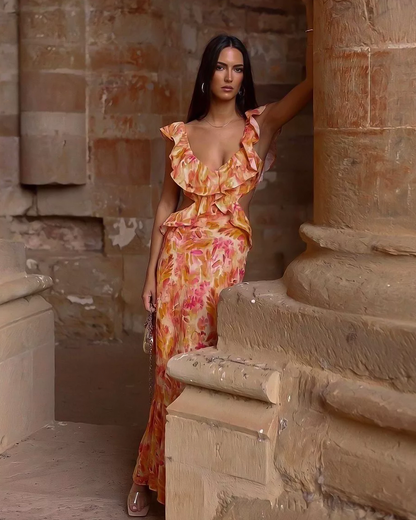 Callie - Sunkissed Cut-Out Maxi Dress