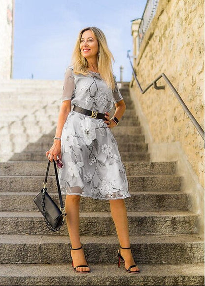 Chandra | Sophisticated Floral Dress