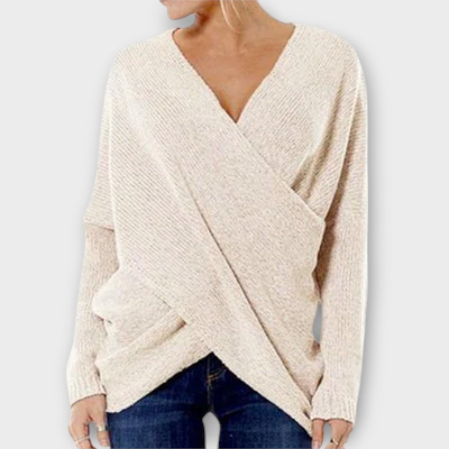 Heidi – Cross-Front Sweater
