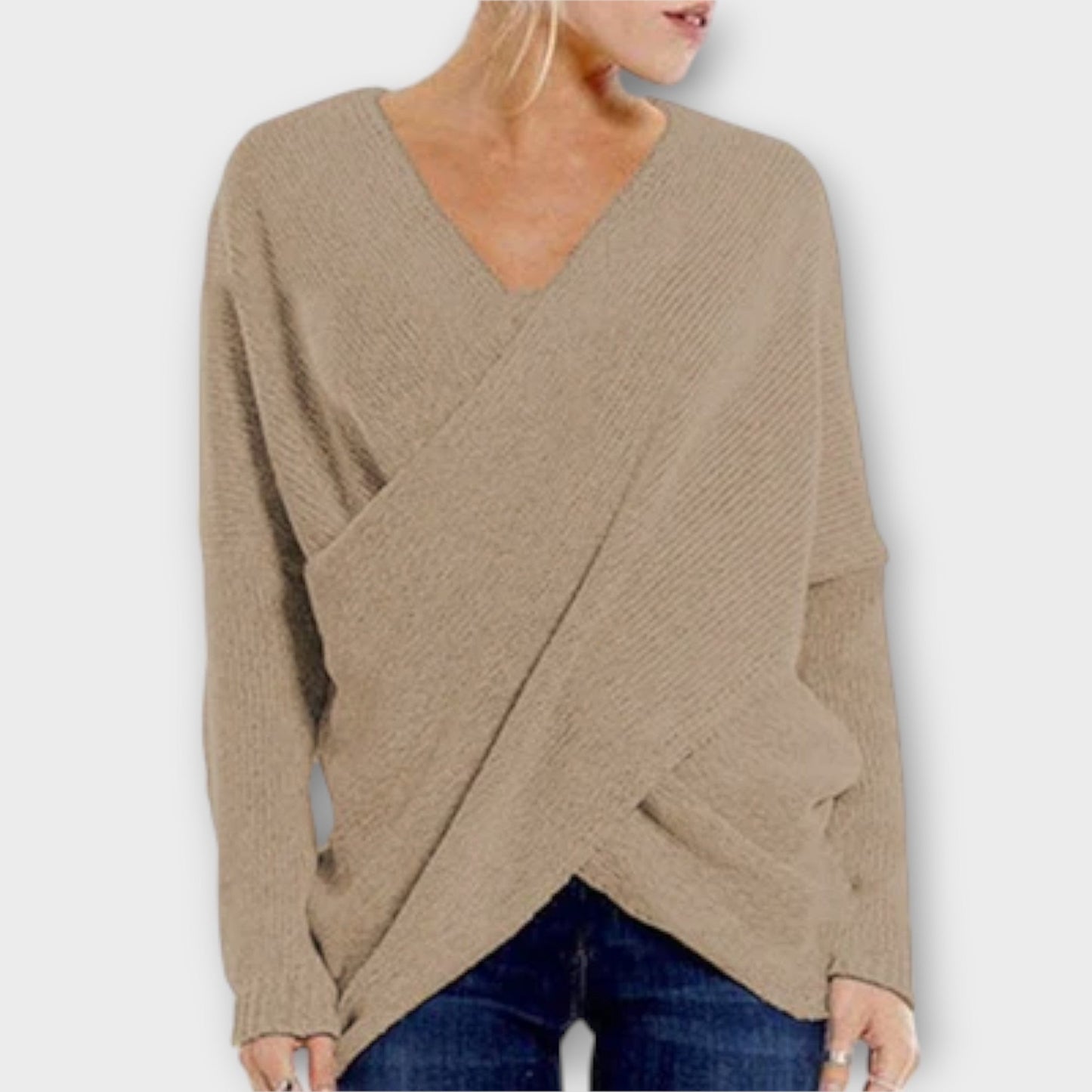 Heidi – Cross-Front Sweater