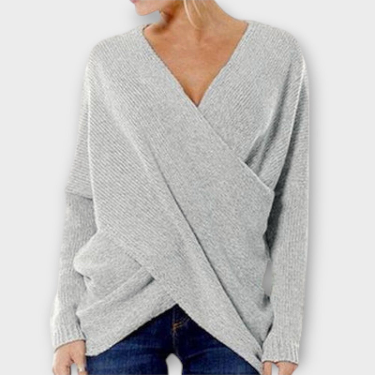 Heidi – Cross-Front Sweater
