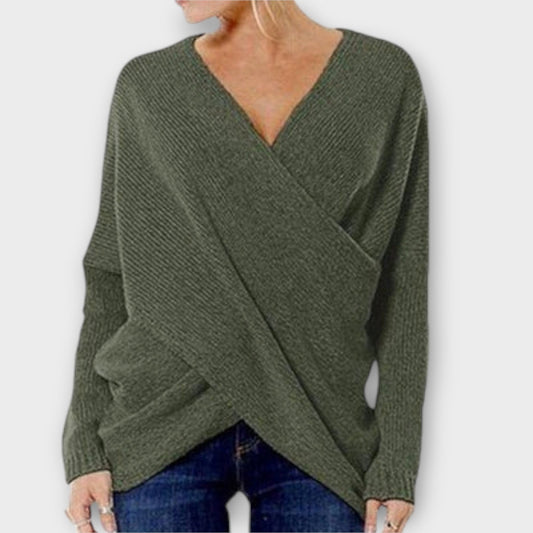 Heidi – Cross-Front Sweater