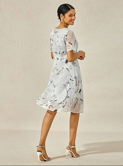 Chandra | Sophisticated Floral Dress