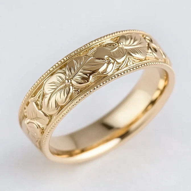 Vintage Gold Nature Ring